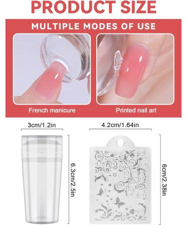 EBANKU 6PCS Nail Stamping Plates Kit with Stamper and Scraper - Flower Animal Patterns for DIY Nail Art - Buy Online on SooperMarket.com