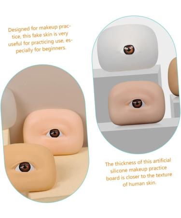 Healeved 8 Pcs Eye Practice Skin Fake Skin Eyebrow Practice Board Supplies Eyes Makeup - Buy Online on SooperMarket.com