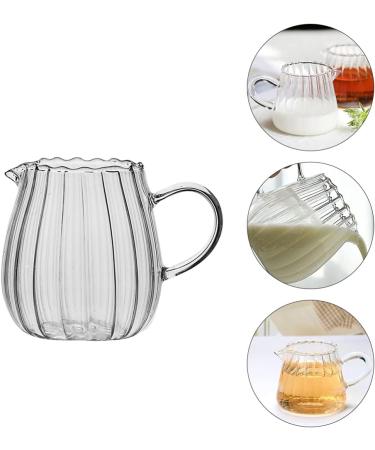 Hemoton Glass Creamer Pitcher Glass Creamer Small with Handle Tea Coffee Creamer Pitchers Dispenser Sauce Serving Pitcher Creamer Jug for Kitchen Clear Glass Creamer Pourer - Buy Online on SooperMarket.com