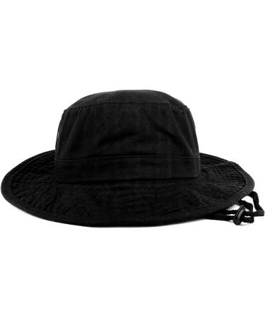 XXL Oversize 100% Cotton Outdoor Boonie Hat - Black | Trendy Apparel Shop - Buy Online on SooperMarket.com
