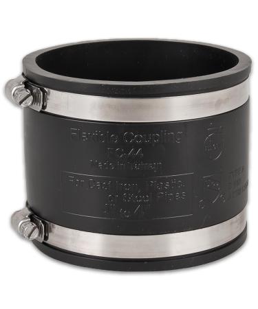 Teichpoint Flexible rubber sleeve | PVC elastomer coupling | for garden pond sanitary household caravan and installations (110 mm)