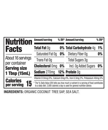 Coconut Secret Coconut Aminos 8 fl oz - 2 Pack - Buy Online on SooperMarket.com