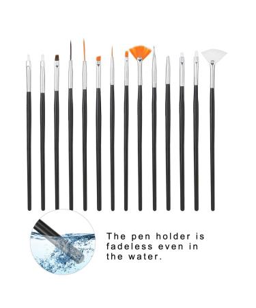 15pcs Painting Brush Set - DIY Nail Art Manicure Tools for Detailed Dotting & Line Drawing - International Shipping Available - Buy Online on SooperMarket.com