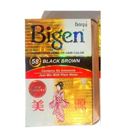 Bigen Permanent Hair Powder Color E9-bg337-359-sos58Black brown