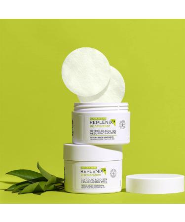 Replenix Glycolix Elite Glycolic Acid Peel Pads - 10% Glycolic Acid, 60 ct - Brightening & Exfoliating Treatment - Buy Online on SooperMarket.com
