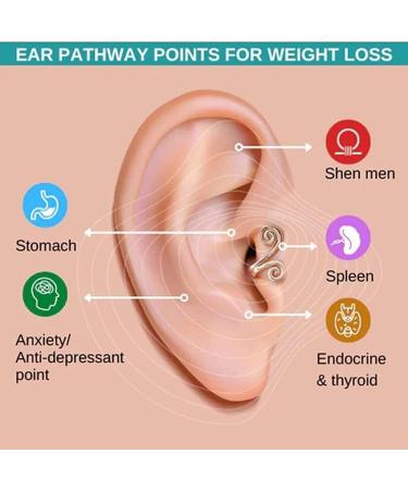 MiNGQIU Zunis Acupressure Sugar Regulator Earrings Acupressure Slimming Earrings Non Piercing Acupressure Earrings for Women Men (Light Gold-2pairs) - Buy Online on SooperMarket.com
