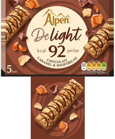 Alpen Delight Cereal Bars Bundle Pack of 5 Different Flavours 25 Bars Total. Low Calorie High in Fibre and Low in Salt. With Sesame Snap Gluten Free Snack Bar - Buy Online on SooperMarket.com