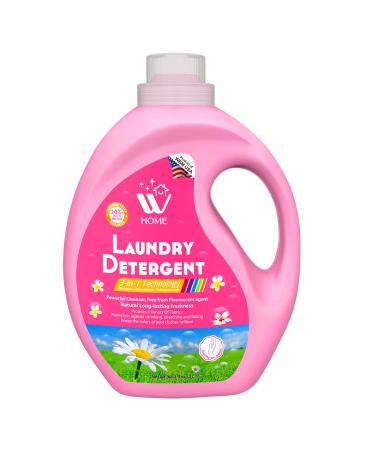 WBM Laundry Detergent Liquid Concentrate High Efficiency Liquid Laundry Detergent with Long Lasting Fragrance - 35.2 Oz 50 Loads