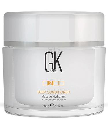GK HAIR Global Keratin Deep Conditioner Masque (7.05 Fl Oz/200 g) Intense Hydrating Repair Treatment Mask for Dry Damaged Color Treated Frizzy Hair Restoration Formula with JOJOBA Seed Oils