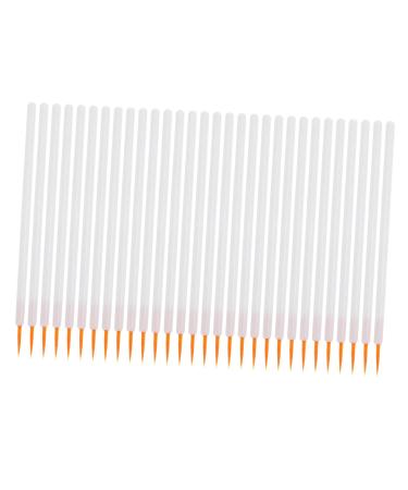 PLAFOPE 100pcs Disposable Eyeliner Brush Face Tools Detail Liner Liquid Eyeliner Lipliner Brush White Nylon