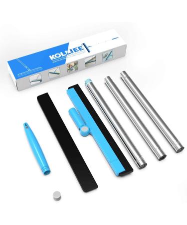 Adjustable Professional Floor Squeegee with 50 Handle - Ideal for Garage, Tile, Shower, and Hair - Foam Water Wiper - Buy Online on SooperMarket.com