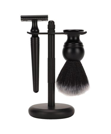 Premium Wooden Beard & Shaving Brush Set for Men | Professional Quality with Rack - Brrnoo - Buy Online on SooperMarket.com