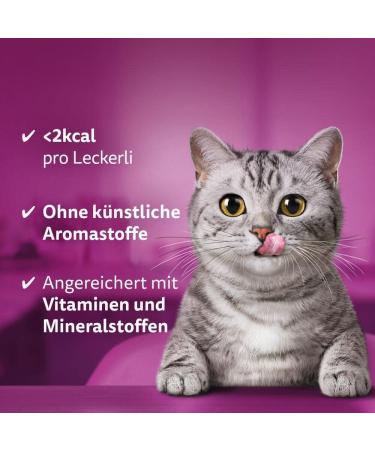 Buy Whiskas Crunchy Salmon Cat Snacks - Pack of 8 (8 x 60g) | Premium Treats for Cats - Buy Online on SooperMarket.com