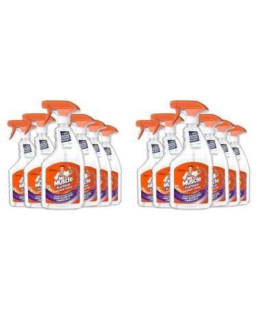 Mr Muscle Platinum Shower Shine Spray Bathroom Cleaner Pack of 12 (6 x 750ml)