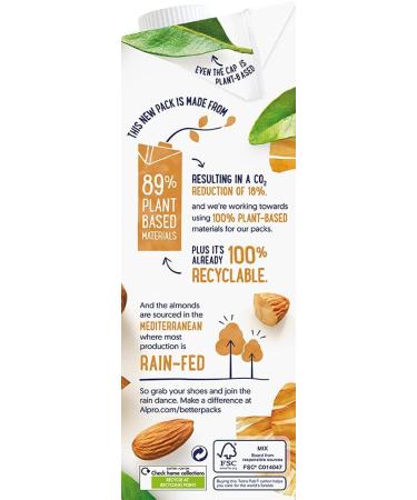Alpro Almond Plant-Based Long Life Drink Vegan & Dairy Free 1L (Pack of 8) & Soya Plant-Based Long Life Drink Vegan & Dairy Free 1L (Pack of 8) + Plant-Based Long Life Drink - Buy Online on SooperMarket.com