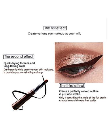 Go Ho Matte Brown Gel Eyeliner - Waterproof, Smudge-proof, Long-lasting Cream with Brush - 2 Brown - Buy Online on SooperMarket.com