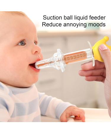 Calakono Yellow Medicine Dispenser for Children | Cute Baby Feeder & Pacifier Medical Dispenser | Ideal for Newborns & Baby Feeding Utensils - Buy Online on SooperMarket.com