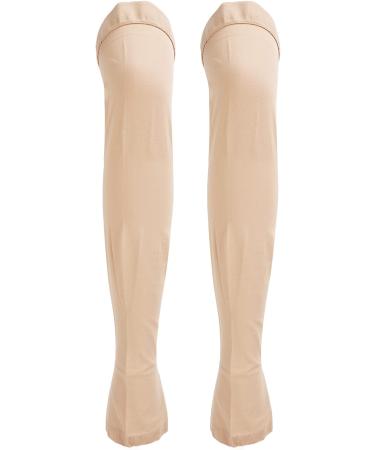 3XL Beige Open Toe Thigh High Compression Stockings 23-32mmHg | Toeless Varicose Veins Relief - Buy Online on SooperMarket.com