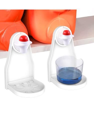 2 Pack Laundry Detergent Cup Holder Detergent Drip Catcher Laundry Organizer Clip Tight on Laundry Bottle Spouts No More Leaks or Mess with Detergent and Fabric Softener in Laundry Room