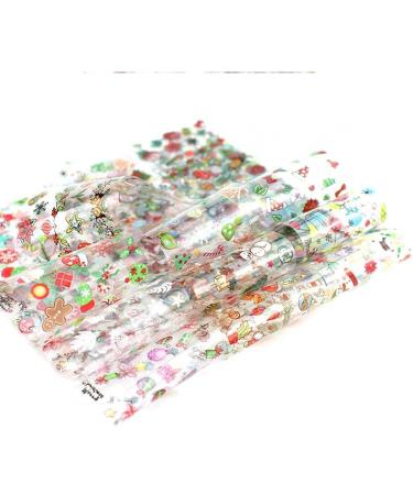 Christmas Nail Stickers Decals 3D Nail Art Stencils Designs Self Adhes TIP Nail Art Stickers Creat Design New Year Stickers Christmas Decor Practical