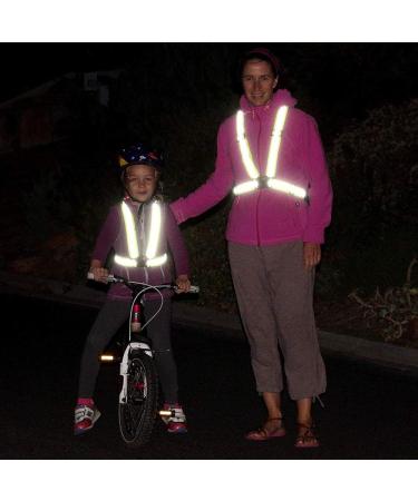 Adjustable High Visibility Reflector Vest for Biking & Jogging | Safety Vest with Strap Bracelet for Men & Women - Buy Online on SooperMarket.com