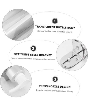 Alipis 1pcs Soap Liquid Bottle Wall Hanging Bracket Wall Lotion Pump European Style Toiletries - Buy Online on SooperMarket.com