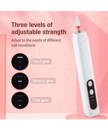 BYCUFF Nail Polishing Drill Electric LED Light 3 Gears Nail Drill for Home - Buy Online on SooperMarket.com