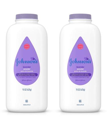 Johnson's Baby Powder, Lavender 15 oz (425 g)(pack of 2)