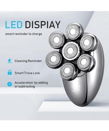 GeRRiT 5-in-1 Electric Razor for Men | 7D Floating Cutter Head USB Rechargeable Rotary Shaver & Grooming Kit - International Shipping Available - Buy Online on SooperMarket.com