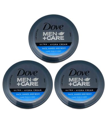 Dove Men+Care Ultra-Hydra Cream with 24 Hour Moisturization, 2.53 Fl Oz (Pack of 3)