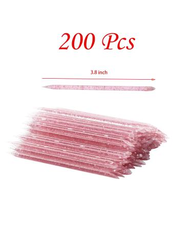 200 PCS Pink Nail Stick Cuticle Pusher & Manicure Pedicure Sticks for Fingernail Care - Buy Online on SooperMarket.com