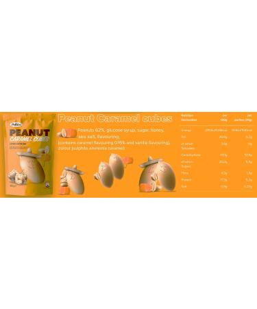 Pellito Peanut Caramel Cubes 62 Percent Peanuts Caramel Flavouring With Added Sugar & Honey 17g Protein 4g Fibre 526kcal per 100g Sweet Crunchy & Delicious Snack On-The-Go 9 x 85g - Buy Online on SooperMarket.com