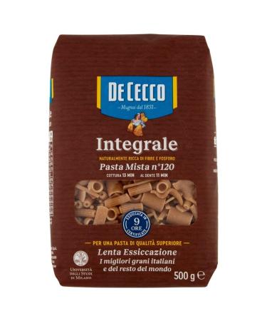 5X De Cecco Wholemeal Mixed Pasta (5 Packs of 500 g) 2.5 kg