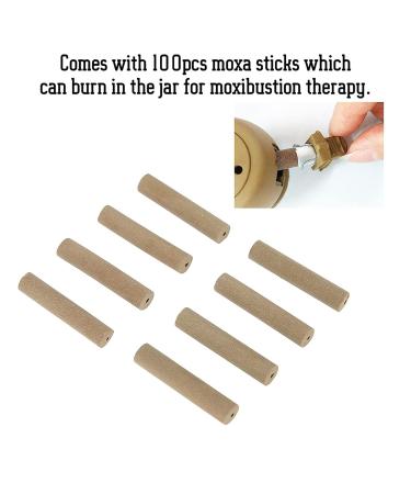 Buy Smoke-Free Moxa Rolls | 8-Piece Moxibustion Kit | Self-Adhesive Acupressure Tool & 100 Moxa Sticks - Safe & Effective - Buy Online on SooperMarket.com