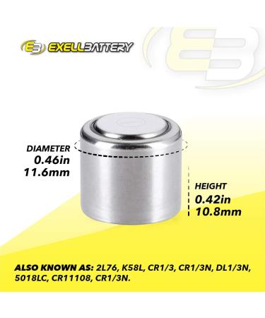 Buy Exell CR1/3N Battery for Diamond Ion Headlamp & Mentor Tono-Pen XL - International Shipping Available - Buy Online on SooperMarket.com