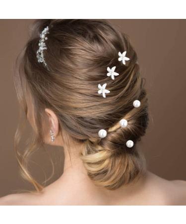 23-Piece Wedding Hair Pins Set - Bridal Pearl Rhinestone Hair Clips for Bridesmaid Women - Buy Online on SooperMarket.com
