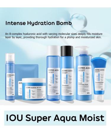 WELCOS IOU Super Aqua Moist Mist - Intensive Hydrating Mist with Hyaluronic Acid | Korean Skin Care | 120ml - Instant Moisture & Soothing Nourishment - Buy Online on SooperMarket.com