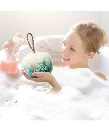 Large Loofahs for Shower Exfoliation Bath Sponge Super Soft Exfoliation Bath Sponge Dual-Use Foaming Bath Ball for Travel Home Hotel Green - Buy Online on SooperMarket.com