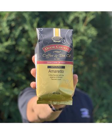 Door County Coffee Amaretto Flavored Ground Coffee 10 oz Bag - Medium Roast - Buy Online on SooperMarket.com