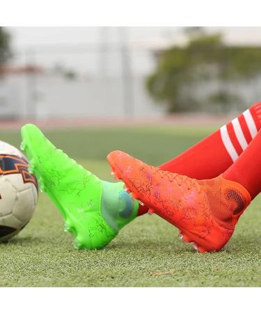 WELRUNG Unisex AG Cleats Training Soccer Shoes - High-Top Non-Slip Long Studs for Youth - Size 6 Women/5 Men - Buy Online on SooperMarket.com
