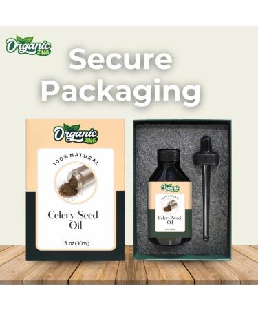 Organic Zing Celery Seed (Apium graveolens) Oil | Pure & Natural Carrier Oil for Skincare Massage Aroma & Diffusers - 30ml/1.01fl oz - Buy Online on SooperMarket.com