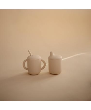 Mushie 100% Silicone Baby Sippy Cup | 6 Months+ | Shifting Sand Color - Buy Online on SooperMarket.com