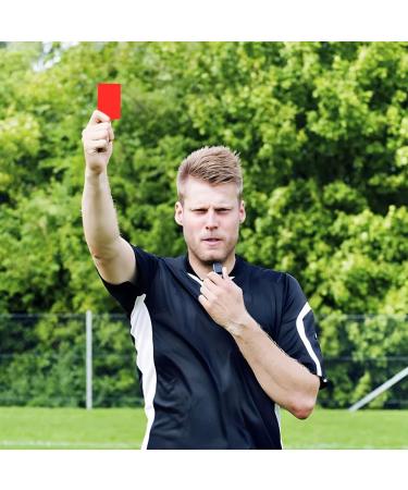 Approved Football Referee Card Set - Red & Yellow Cards with Specifications & Pipe Cord - Essential Referee Tool for Competitions - Buy Online on SooperMarket.com