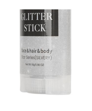 Buy Silver Glitter Stick Gel - Versatile Long Lasting Body Glitter for Parties | Easy to Clean - International Shipping Available - Buy Online on SooperMarket.com