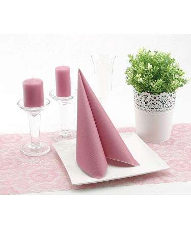 50 APARTina Airlaid Napkins - Old Pink 40x40 cm | Fabric-like Premium Quality Napkins for Events & Dining | International Shipping Available - Buy Online on SooperMarket.com