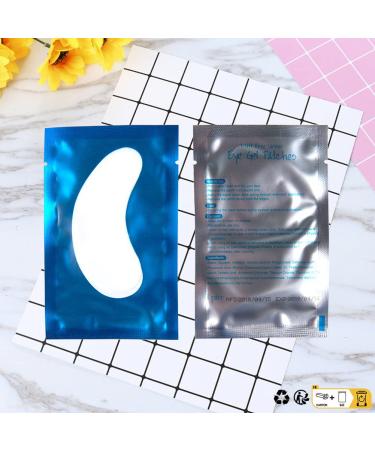 50 Pairs Lint-Free Hydrogel Eye Pads for Eyelash Extensions - Professional Blue Gel Patches - Buy Online on SooperMarket.com