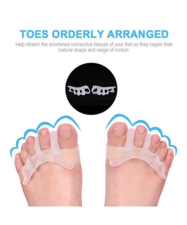 1 Pair Gel Toe Separators for Bunions & Overlapping Toes - Toe Straightener and Big Toe Corrector - Buy Online on SooperMarket.com