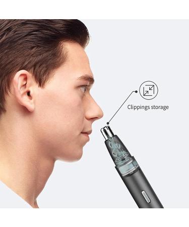 TEMKIN Electric Nose Hair Trimmer for Men & Women | Compact Nose Hair Clipper & Remover Kit - Black - Buy Online on SooperMarket.com