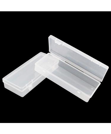 Thintinick 6 Pack Clear Plastic Storage Containers with Hinged Lid - Ideal for Beads & Crafts - 6.1 x 2.56 x 1.18 inch - Buy Online on SooperMarket.com
