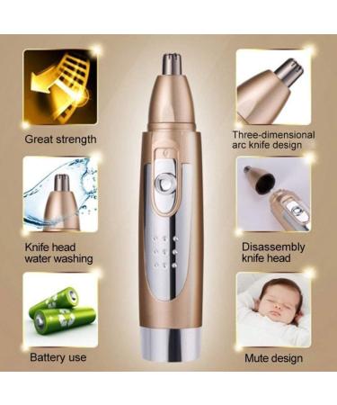 Buy Waterproof Ear & Nose Hair Trimmer Set - Battery Operated Low Noise Easy to Clean - Perfect for Men - Buy Online on SooperMarket.com